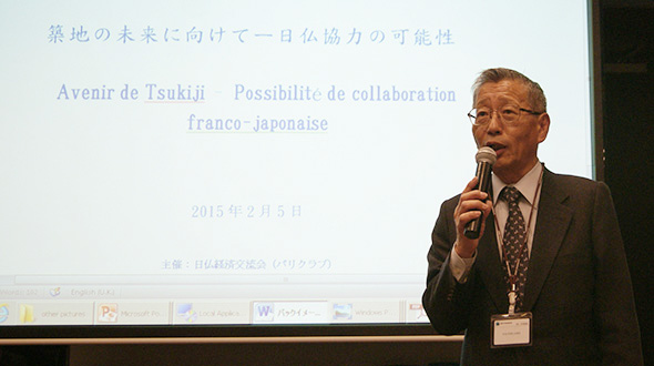 築地場内の移転後、場外市場のあり方を語るNPO法人 築地食のまちづくり協議会 鈴木章夫理事長