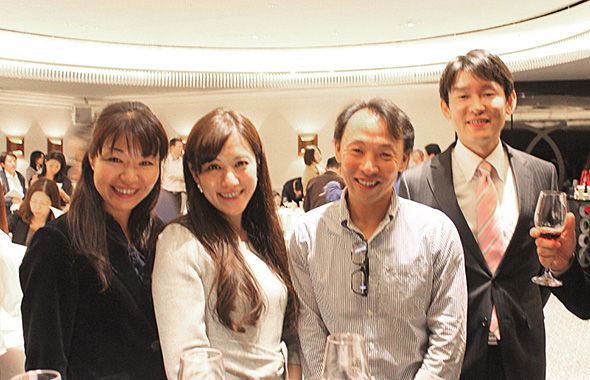グループで参加していた波岡さんご夫婦　小野さん、小倉さん。