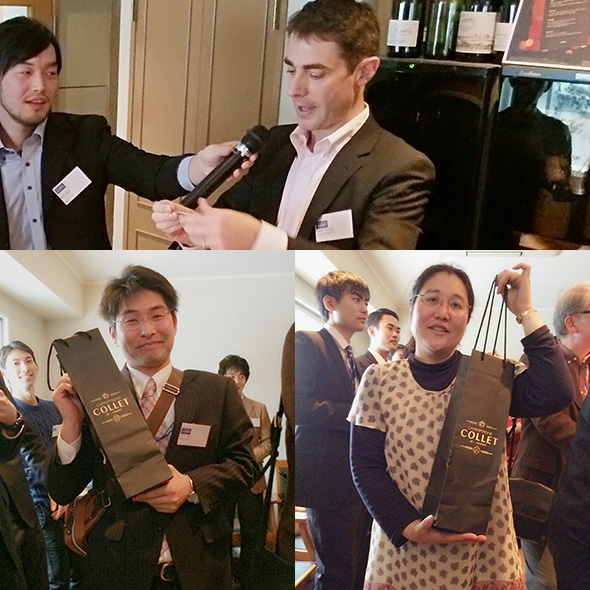 閉会前前にはプレゼントの抽選会! ふたりが当選、おめでとうございます。