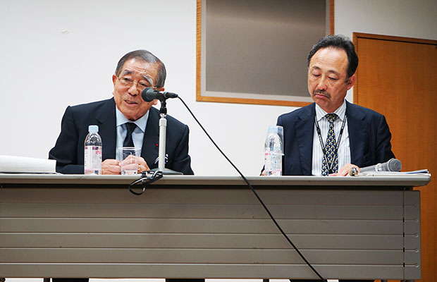 司会の宮原氏（右）と磯村氏