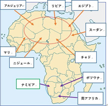 （真っ直ぐな国境線：筆者作成）